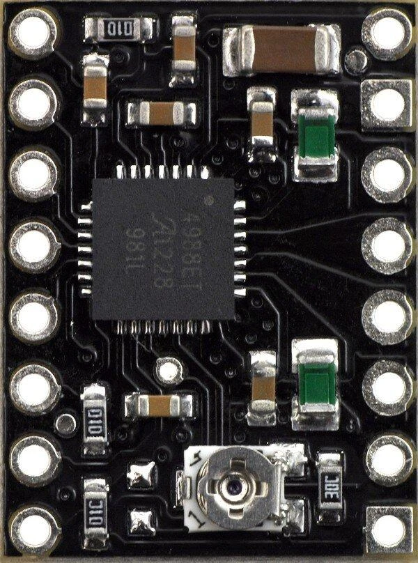 A4988 juoda - RepRap 35V / 2A žingsninio variklio valdiklis - Pololu 2128