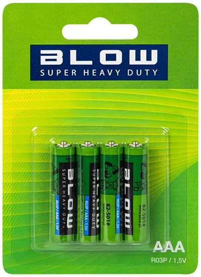 Blow baterijos SUPER HEAVY DUTY AAA R03P - 4vnt