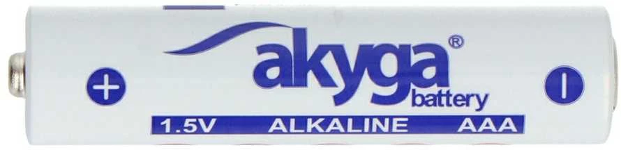 AAA (LR03) šarminė Zn-MnO2 baterija - 1.5V/1300mAh - Akyga AKY1971 - lizdinė plokštelė - 4 vnt.
