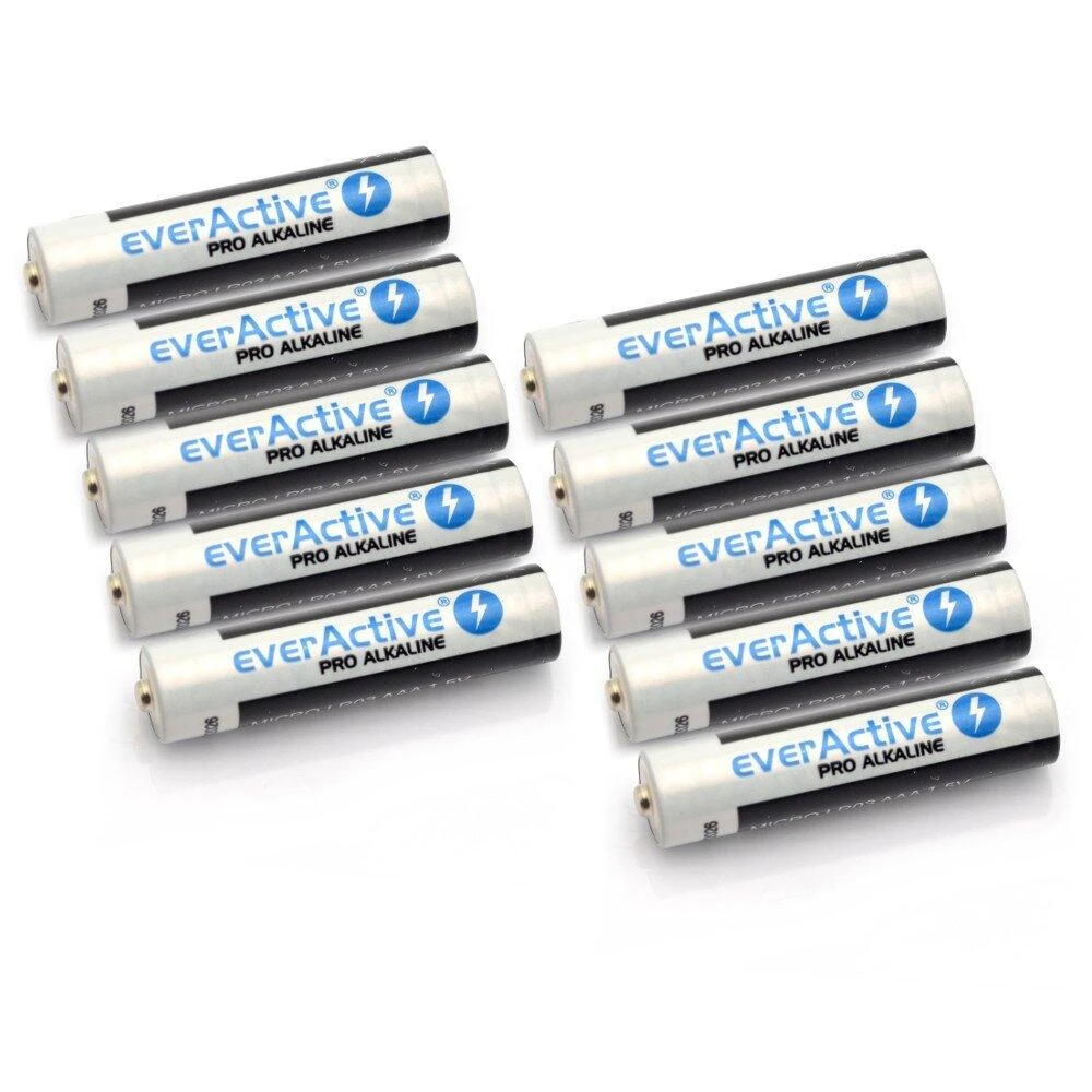 AAA (R3 LR03) Šarminė baterija everActive Pro - 10 vnt