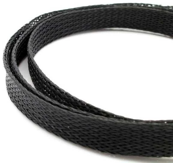 Oem 8 mm kabelių pynė - poliesterio pynė / pynė - juoda - 1 mb
