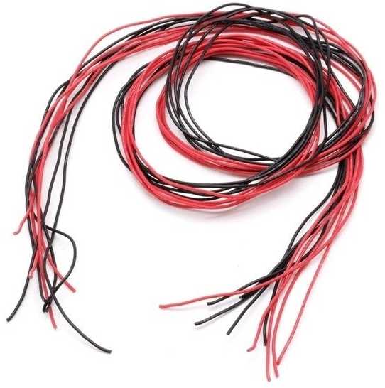 Oem Alavuota varinė silikoninė viela 26AWG - 28 gyslos - 0.14 mm2 - juoda - lanksti
