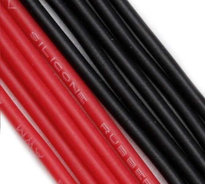 Oem Alavuota varinė silikoninė viela 26AWG - 28 gyslos - 0.14 mm2 - juoda - lanksti