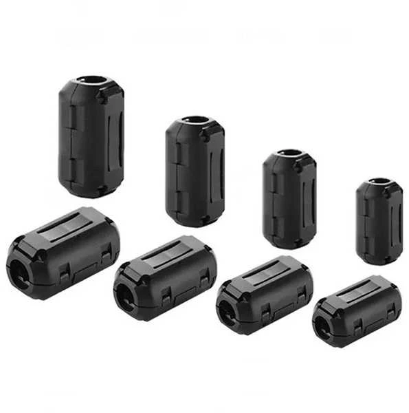Oem Feritinis filtras 15 mm kabeliui - gofruotas magnetinis filtras ekrane.