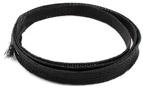 Oem Kabelių pynė 20 mm - Poliesterio pynė / pynė - juoda - 1 mb