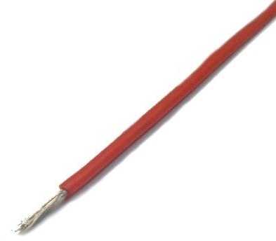 Oem Konservuota varinė silikoninė viela 26AWG - 28 gyslos - 0.14 mm2 - raudona - lanksti