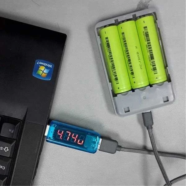 Oem USB matuoklis - įtampos, srovės ir galios matavimas - 3-8V ir 0-3A ir galia iki 20W