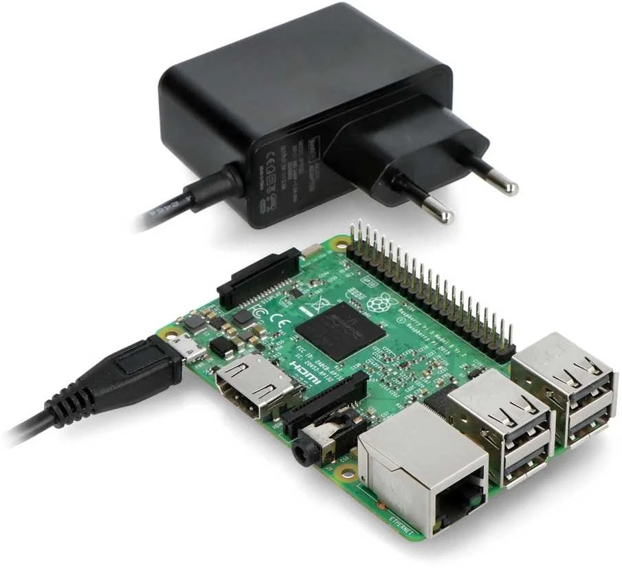 Aboutpi justPi microUSB 5V/2.5A maitinimo šaltinis skirtas Raspberry Pi 3B+/3A+/3B/2B/Zero