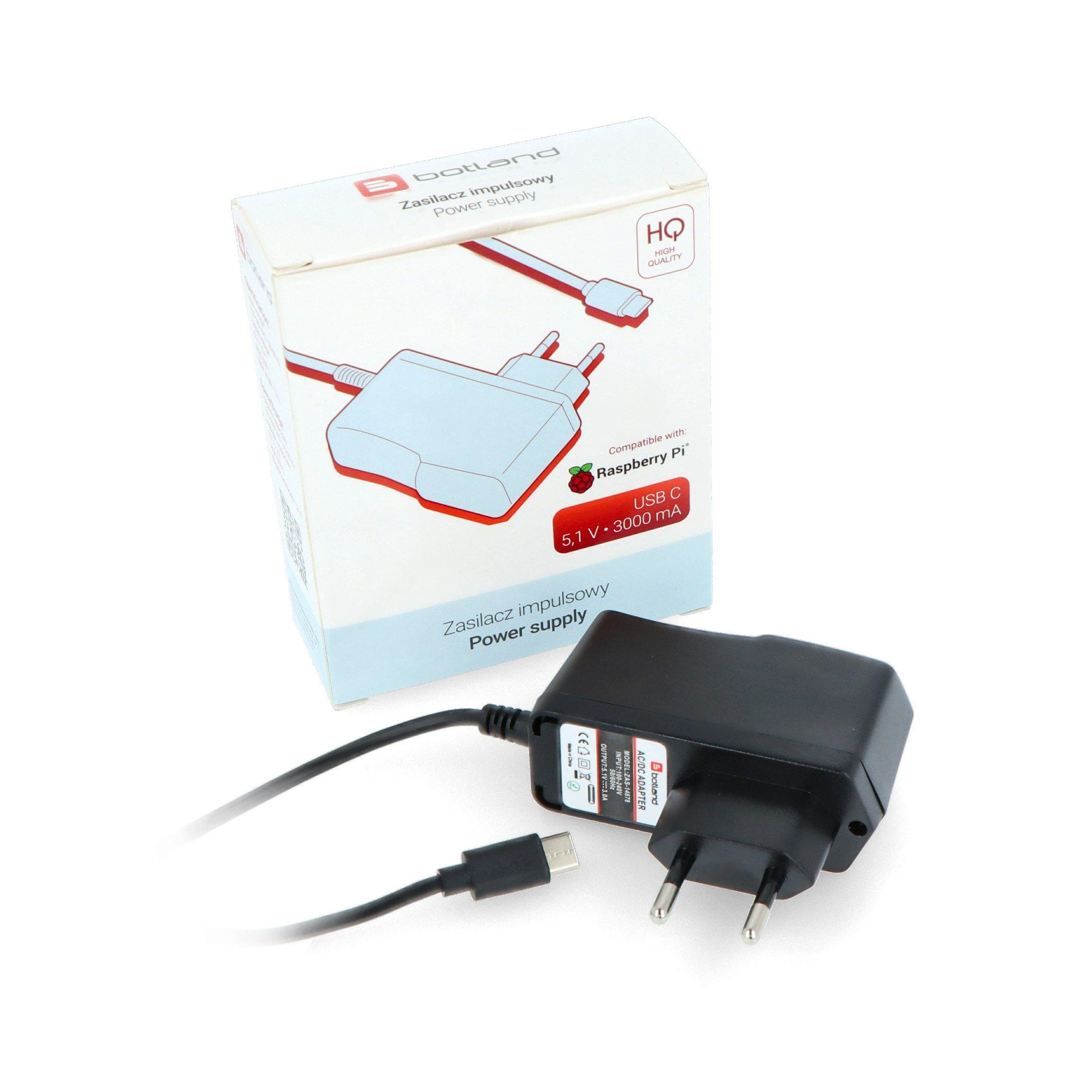 Kita Aboutpi Maitinimo šaltinis justPi USB-C 5.1V/3A, skirtas Raspberry Pi 4B