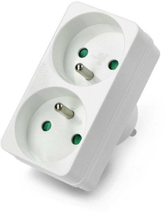 Rebel Oem AC adapteris - 1 kištukas - 2 lizdai