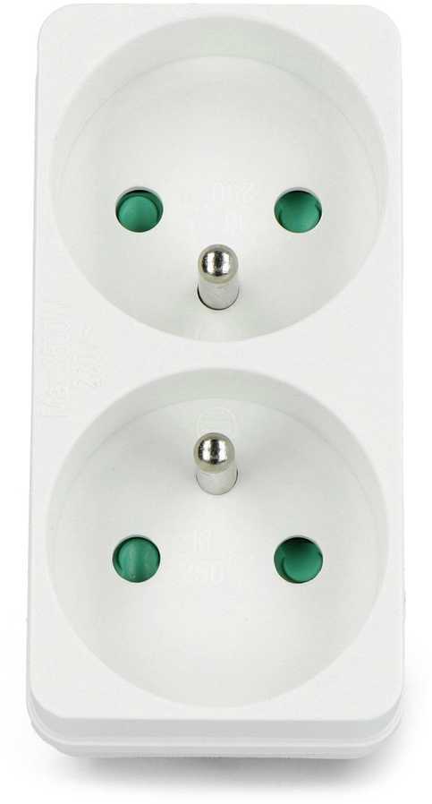 Rebel Oem AC adapteris - 1 kištukas - 2 lizdai