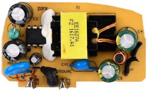 AC-DC 5V 2A keitiklio elektroninė plokštė su transformatoriumi