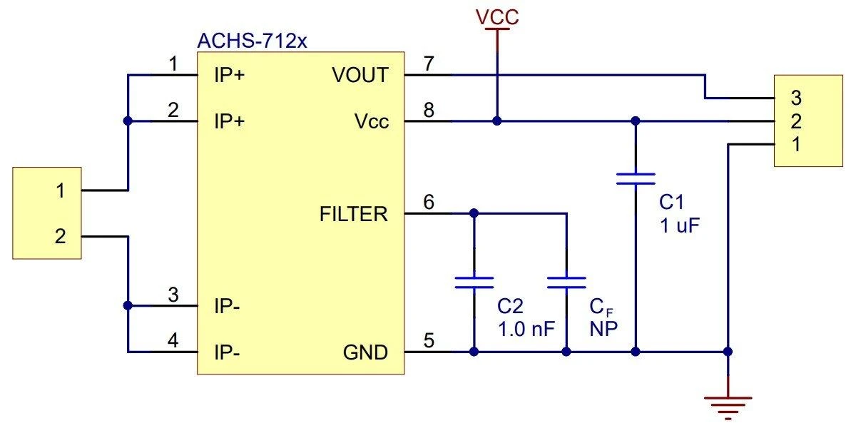 ACHS-7123 srovės jutiklis, nuo -30A iki +30A, Pololu, 4032