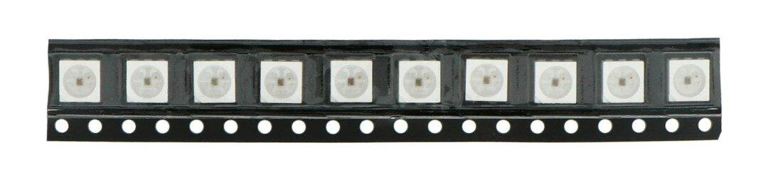 Adafruit APA102 SMD5050 - RGB šviesos diodų rinkinys su įmontuotu valdikliu - x10