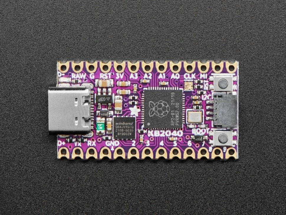 Adafruit KB2040 Kee Boar Driver - plokštė su RP2040 mikrovaldikliu - Adafruit 5302