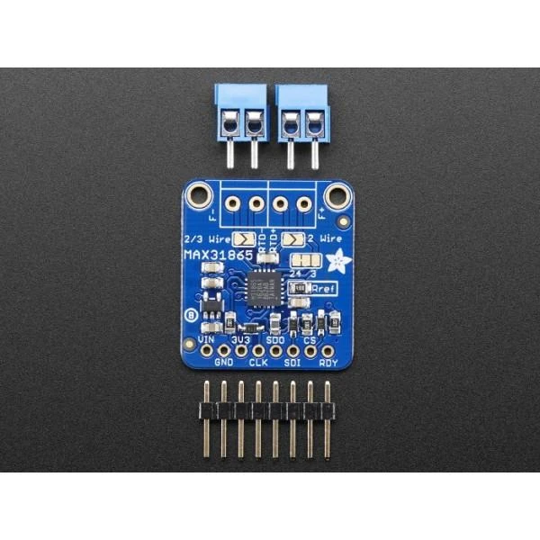 MAX31865 modulis su kontaktais ir gnybtais