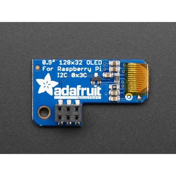 Adafruit PiOLED ekranas Raspberry Pi - 0.9 colio modulis