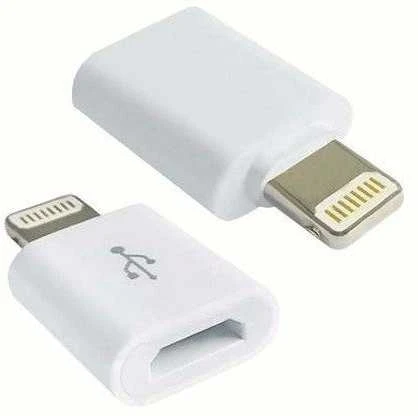 MicroUSB į Lightning adapterių pora