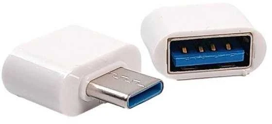 Adapteris - Adapteris - USB į USB C tipo - baltas - OTG