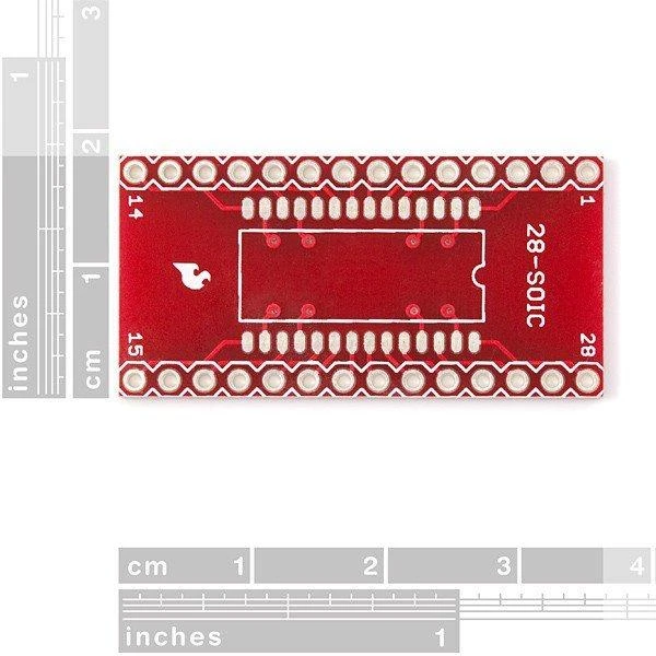 SOIC į DIP 28 kontaktų adapterio plokštė