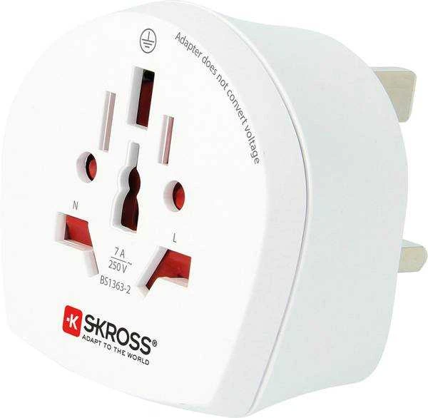 Adapteris UK kištukas - universalus lizdas 230V 7A SKROSS