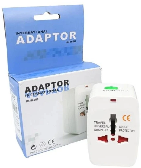 Adapteris World USA EU UK – universalus lizdo adapteris – tarptautinėms kelionėms