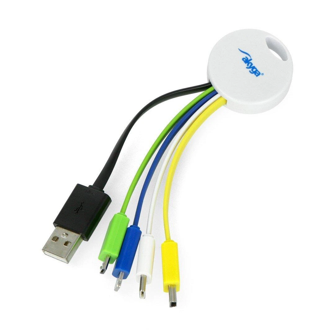 Adapterių raktų pakabukas USB 5in1 Akyga AK-AD-51