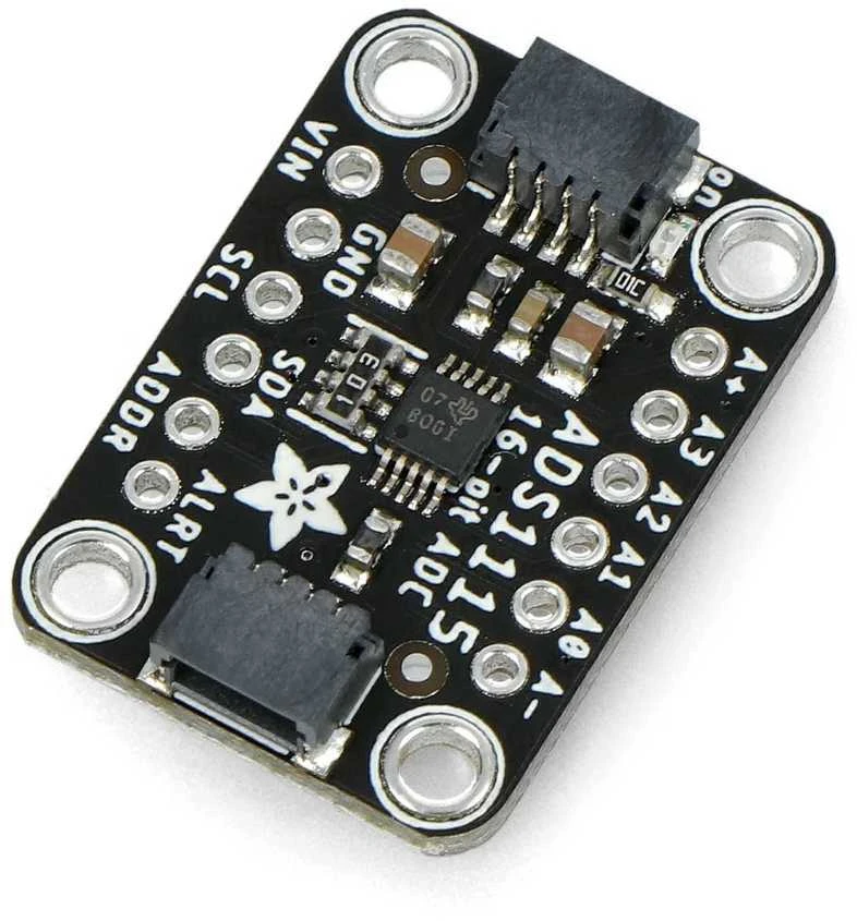 ADS1115 16 bitų ADC, 4 kanalai su programuojamu stiprintuvu, STEMMA QT/Qwiic- Adafruit 1085