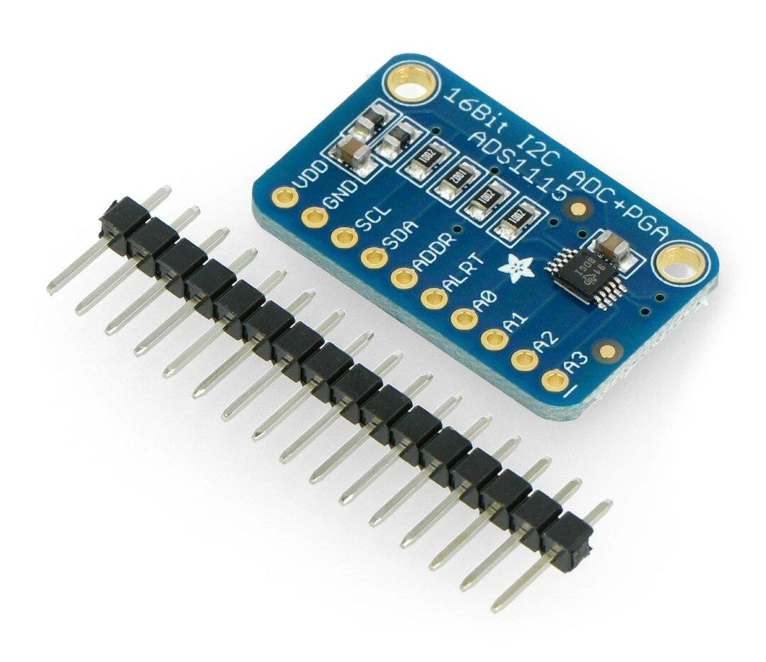 ADS1115 16 bitų ADC, 4 kanalai su programuojamu stiprintuvu, STEMMA QT/Qwiic- Adafruit 1085