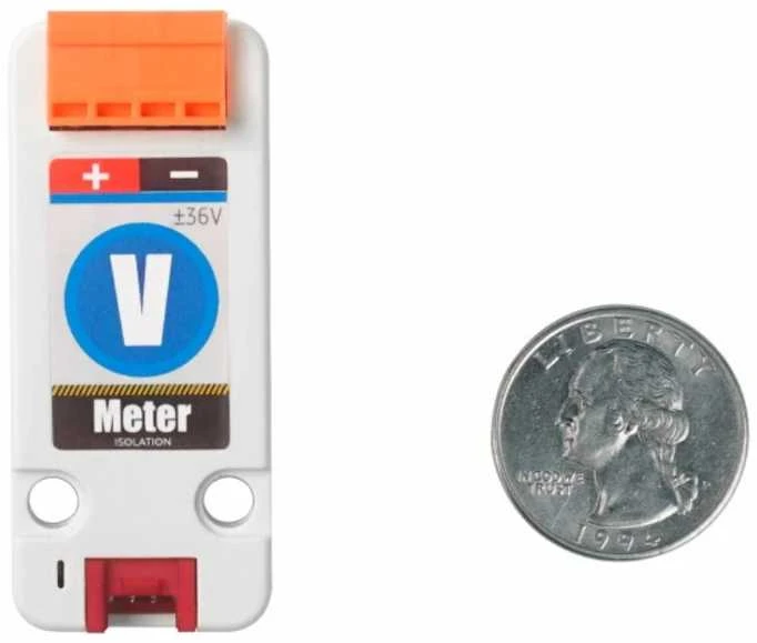 ADS1115 voltmetro modulis su jungtimis