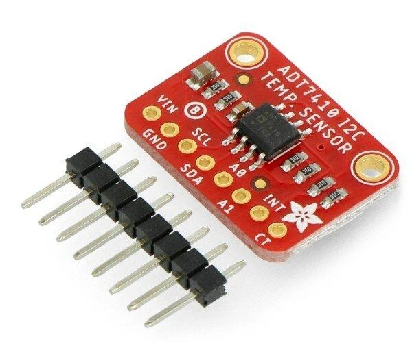 ADT7410 jutiklio modulis su jungiamaisiais kontaktais