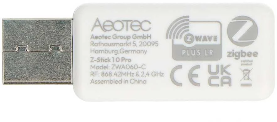 AEOTEC Z-Stick 10 Pro, Z-Wave ir Zigbee