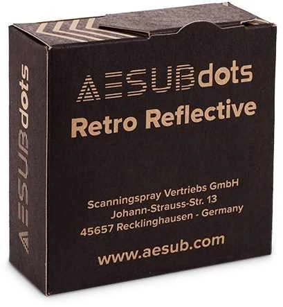 AESUBdots retro skenavimo taikiniai - 3 mm - 3000 vnt
