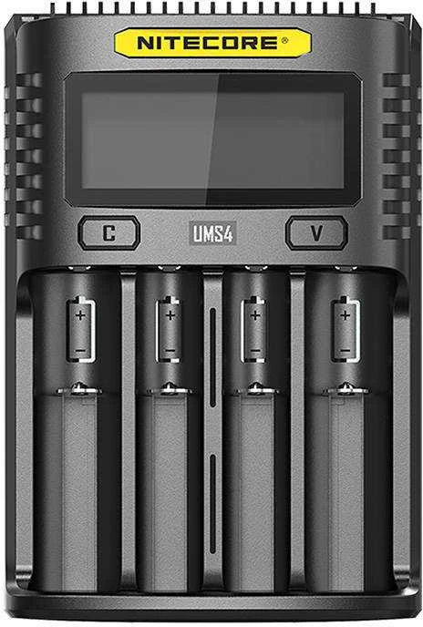 Nitecore UMS4 4 x Penlite įkroviklis (AA/AAA) su indikatoriumi