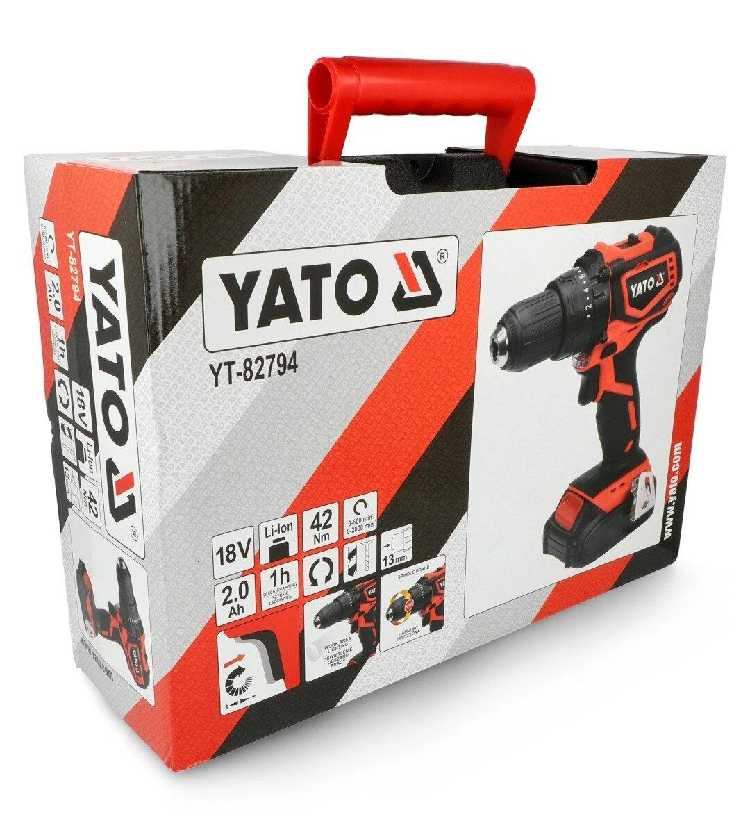 Akumuliatorinis gręžtuvas - Yato YT-82794 18V