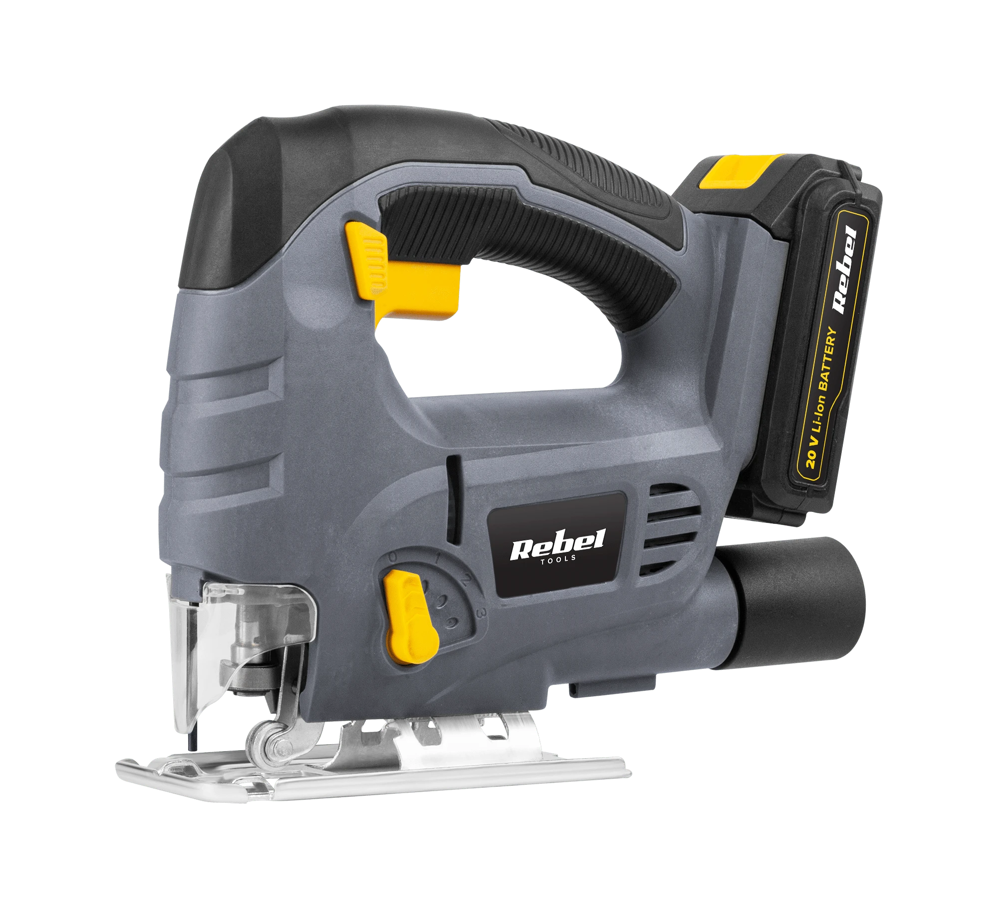 Rebel Tools akumuliatorinis siaurapjūklis RB-1031, 20V; 2 Ah