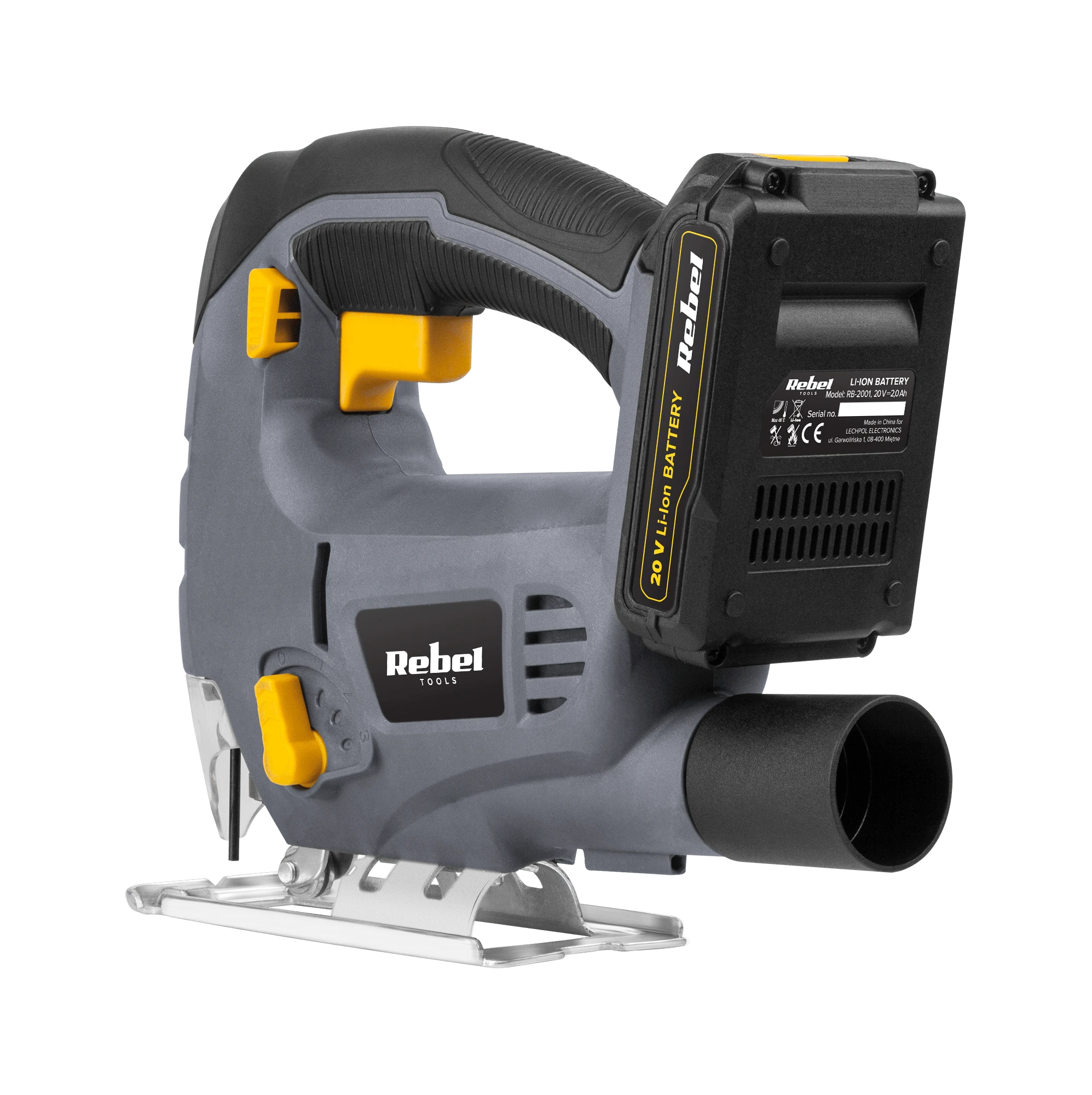 Rebel Tools akumuliatorinis siaurapjūklis RB-1031, 20V; 2 Ah