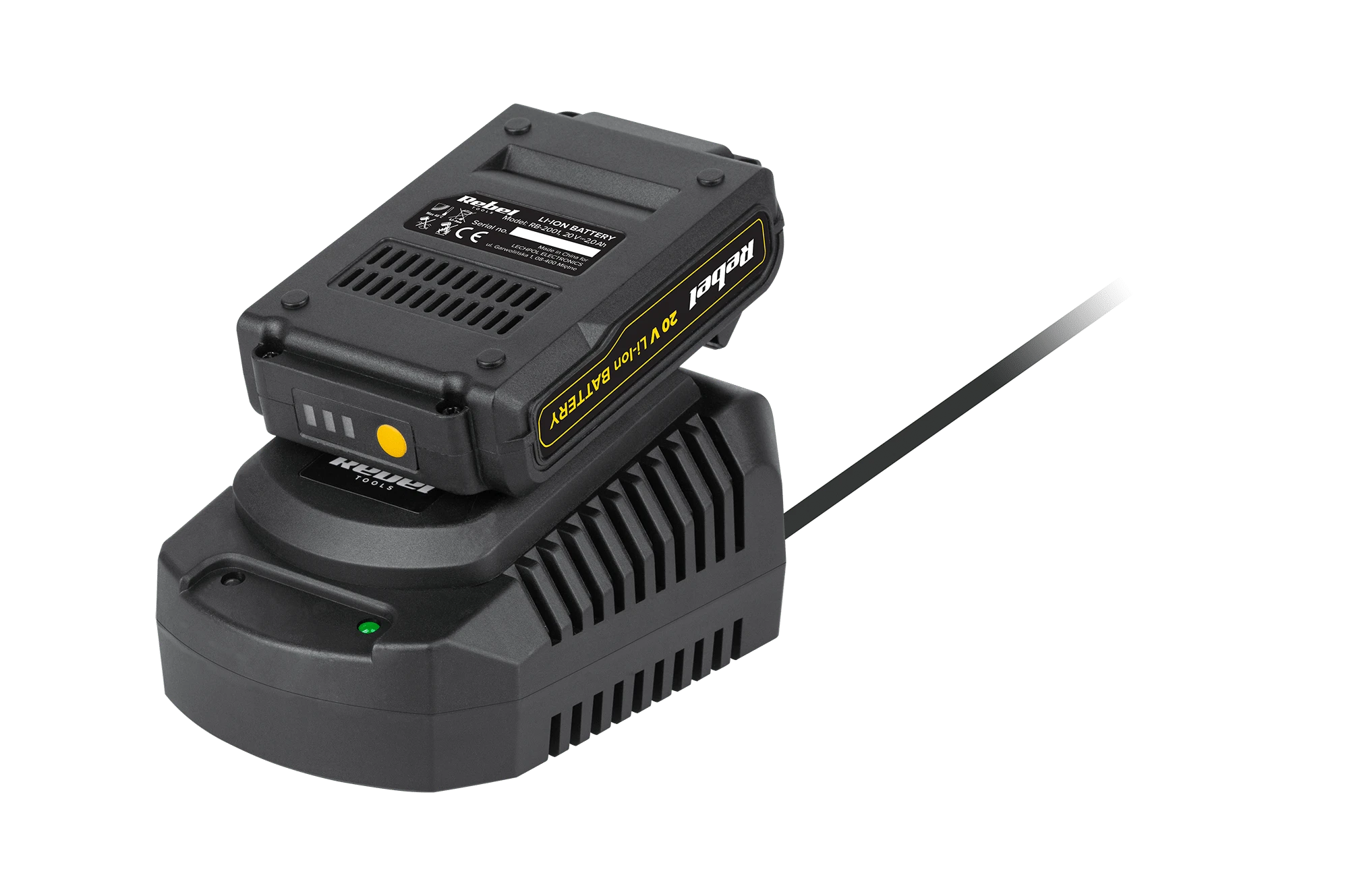 Rebel Tools akumuliatorinis siaurapjūklis RB-1031, 20V; 2 Ah