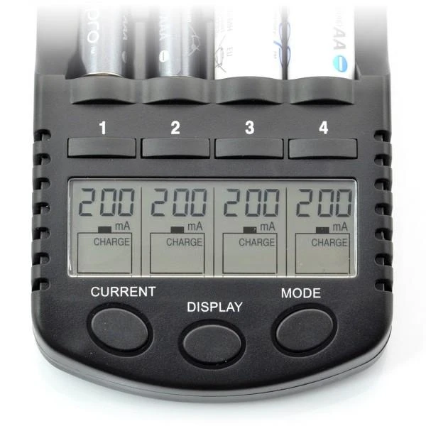 everActive profesionalus AA/AAA elementų įkroviklis NC-1000 PLUS