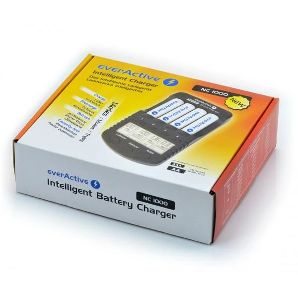 everActive profesionalus AA/AAA elementų įkroviklis NC-1000 PLUS