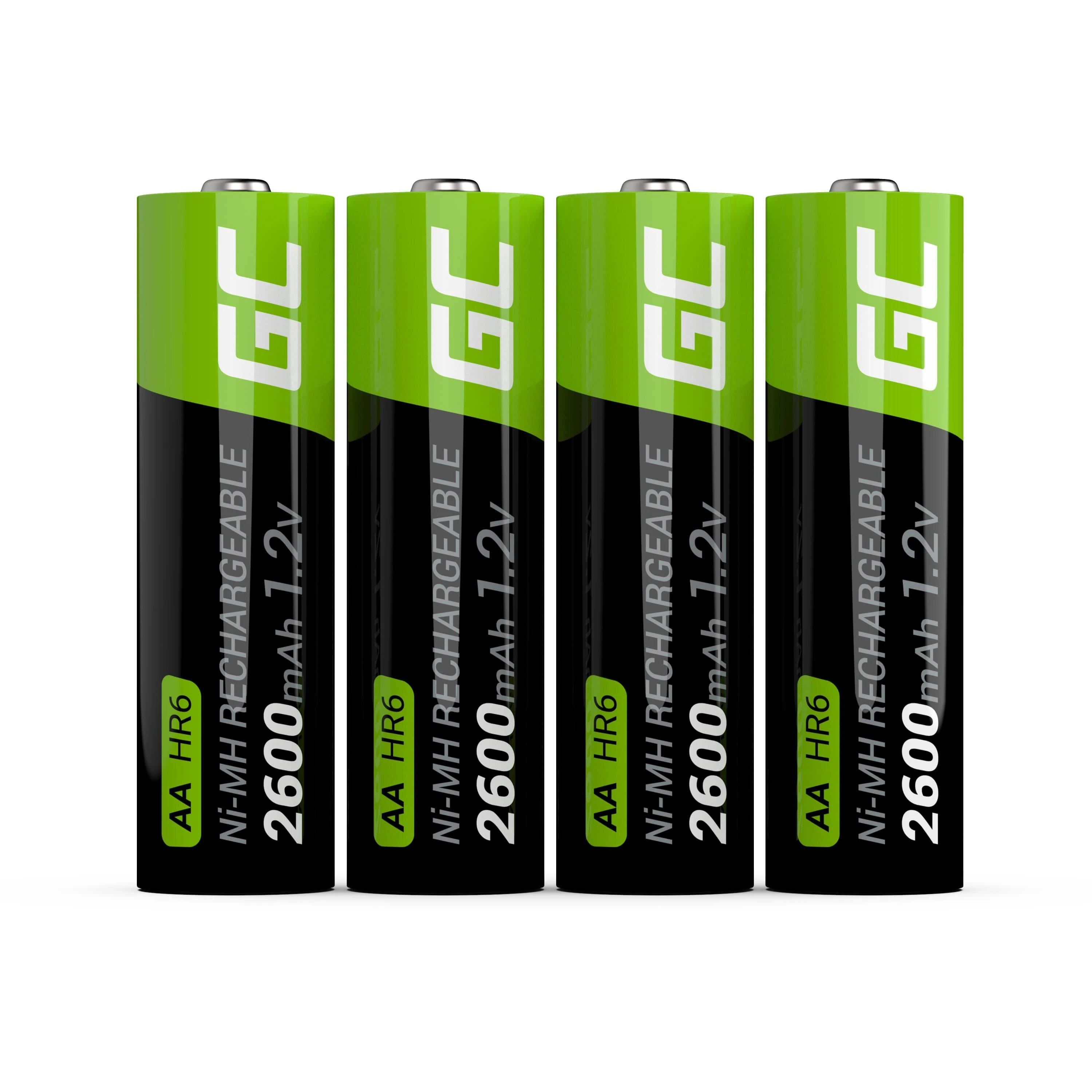 Green Cell AA įkraunami elementai 2600mAh