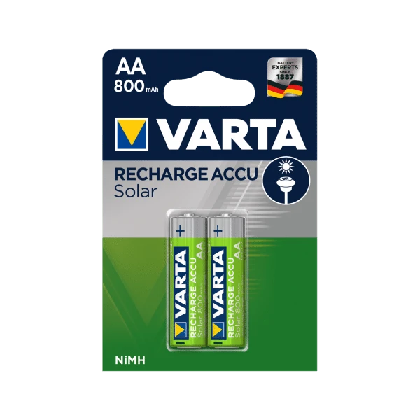 Varta AA HR6 Pakraunamos Baterijos Solar 800mAh 2vnt