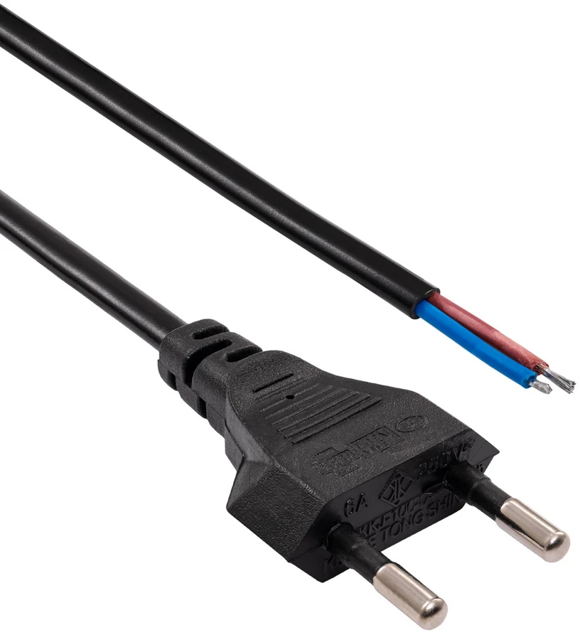 Akyga AK-OT-04A maitinimo laidas – Europlug CEE 7/16 – 1.5 m – skirtas pasidaryk pats surinkimui