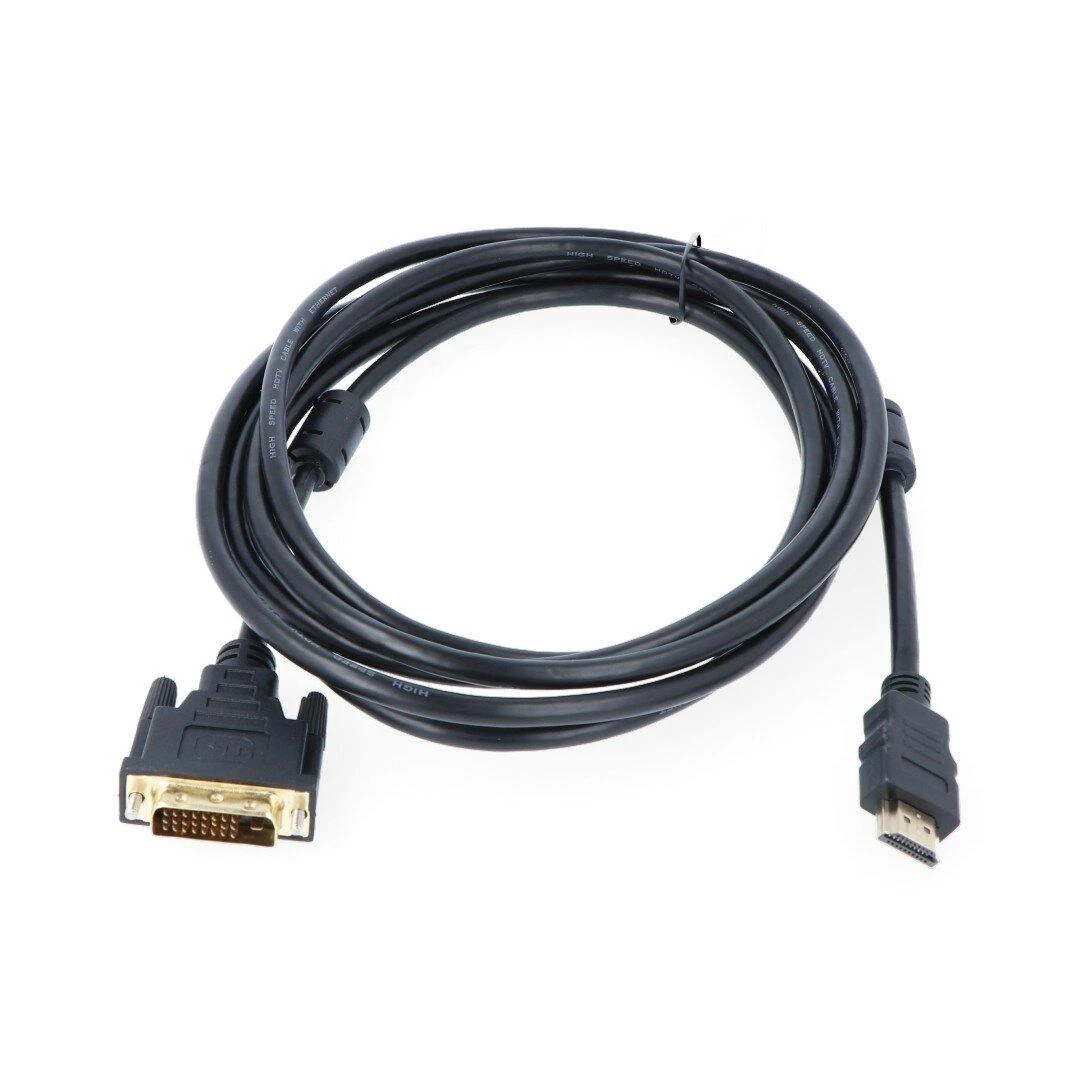 Akyga HDMI - DVI-D kabelis 3m Juodas