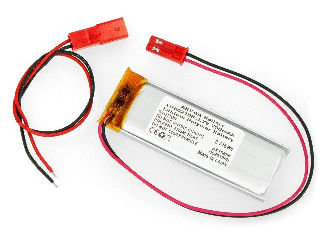 Akyga Li-Pol 750mAh akumuliatorius su JST-BEC jungtimis