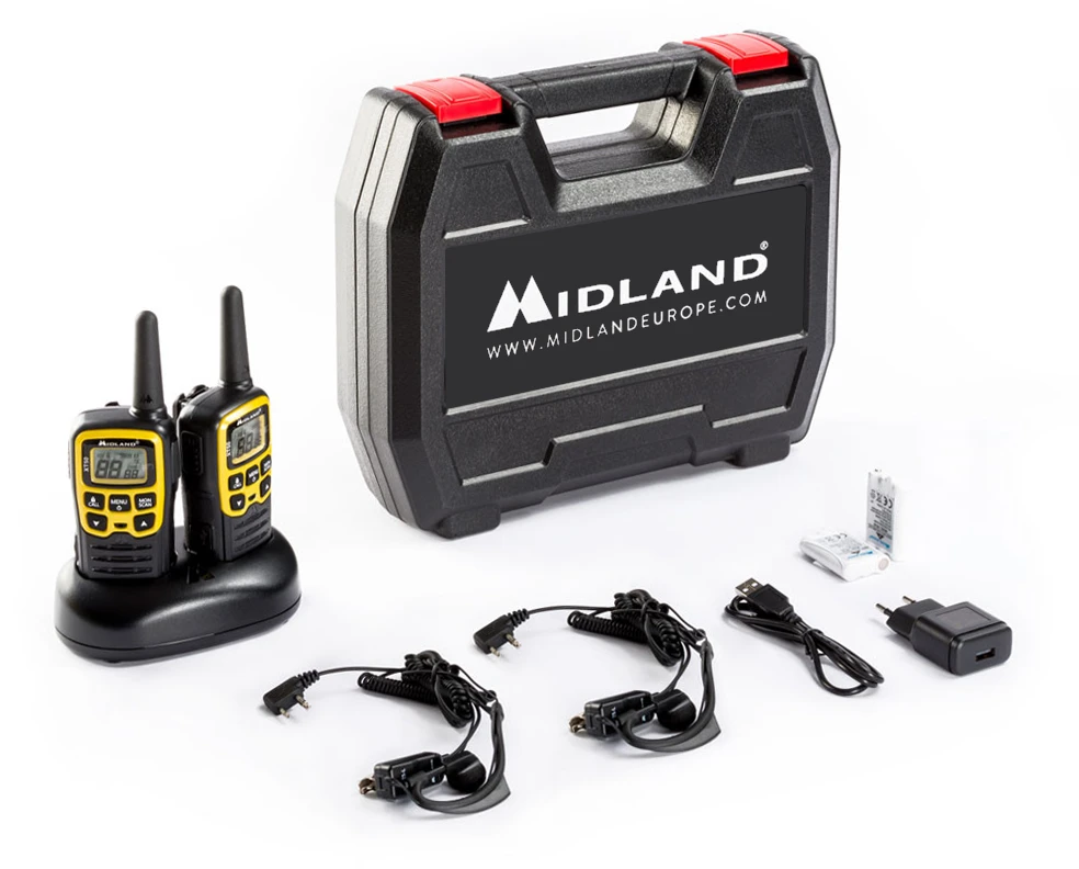 ALAN PMR MIDLAND XT50 rankinio radijo lagaminas