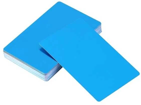 Oem Aliuminio vizitinė kortelė graviravimui - juoda - 54x86mm -