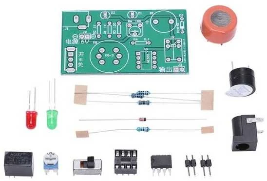 MQ-3 alkoholio matuoklio elektronikos komponentai