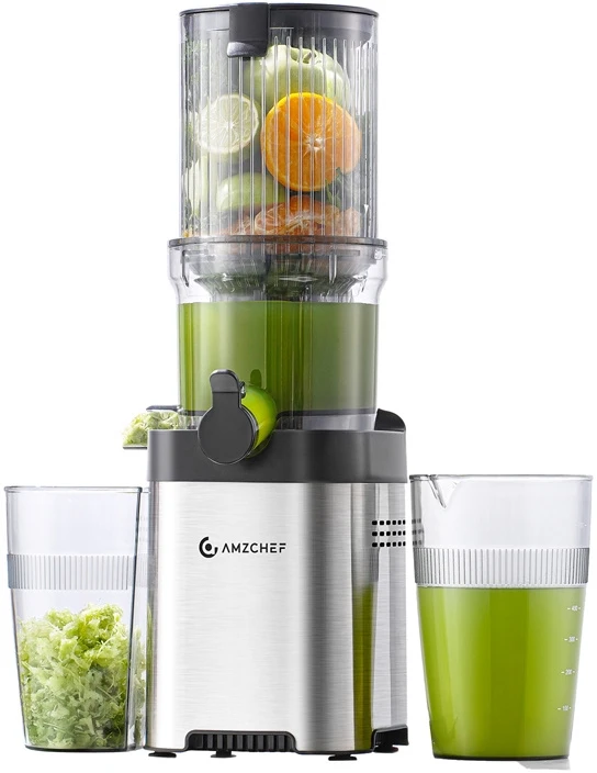 Sulčiaspaudė Amzchef CE-ZM1902M-SV Slow Juicer (Sidabrinis)
