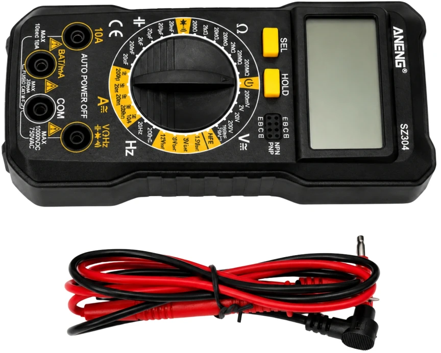 ANENG DM850 universalus matuoklis - daugiajuostis LCD skaitmeninis multimetras